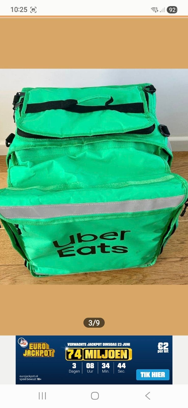 Uber eats koeltas, Caravans en Kamperen, Ophalen, Zo goed als nieuw, Koeltas, Koelelement
