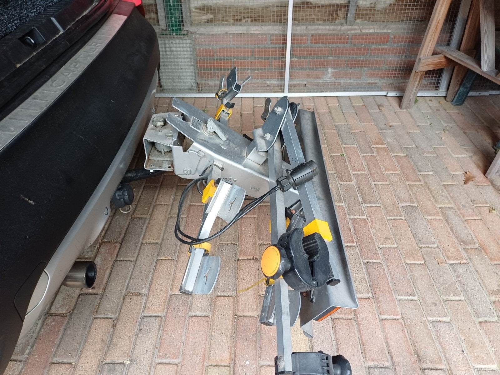 Te koop prima aluminium fietsdrager., Ophalen, 2 fietsen, Gebruikt, Trekhaakdrager