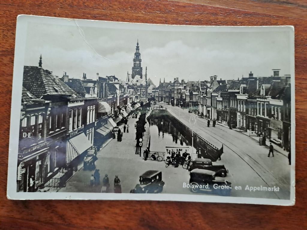 BOLSWARD,  grote en Appelmarkt, Ophalen of Verzenden, Friesland
