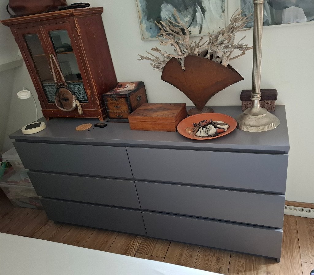 Malm ladekast laag, Ophalen, Gebruikt, 100 tot 150 cm, 5 laden of meer