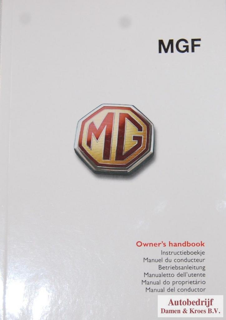 Instructieboekje MGF RCL0332ENG, Auto diversen, Handleidingen en Instructieboekjes, Ophalen of Verzenden