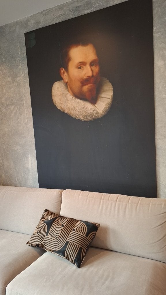 Groot schilderij meesterwerken, Huis en Inrichting, Ophalen, 125 cm of meer, Zo goed als nieuw, Schilderij