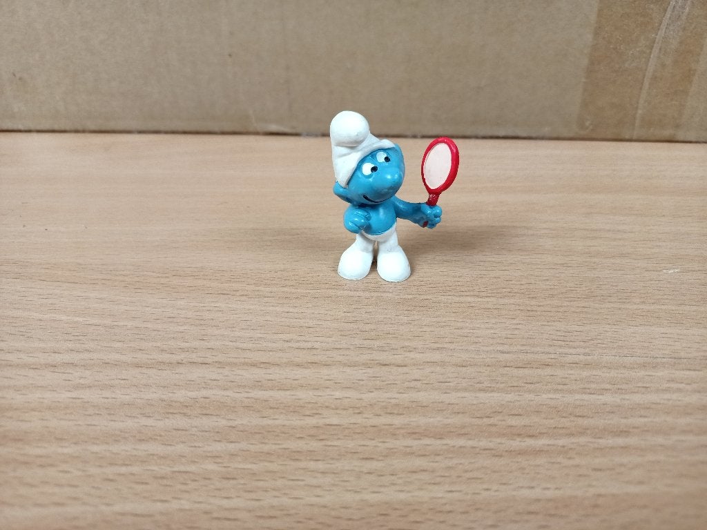 ijdele smurf - vintage Peyo Schleich, Verzamelen, Ophalen, Gebruikt, Overige Smurfen, Poppetje, Figuurtje of Knuffel