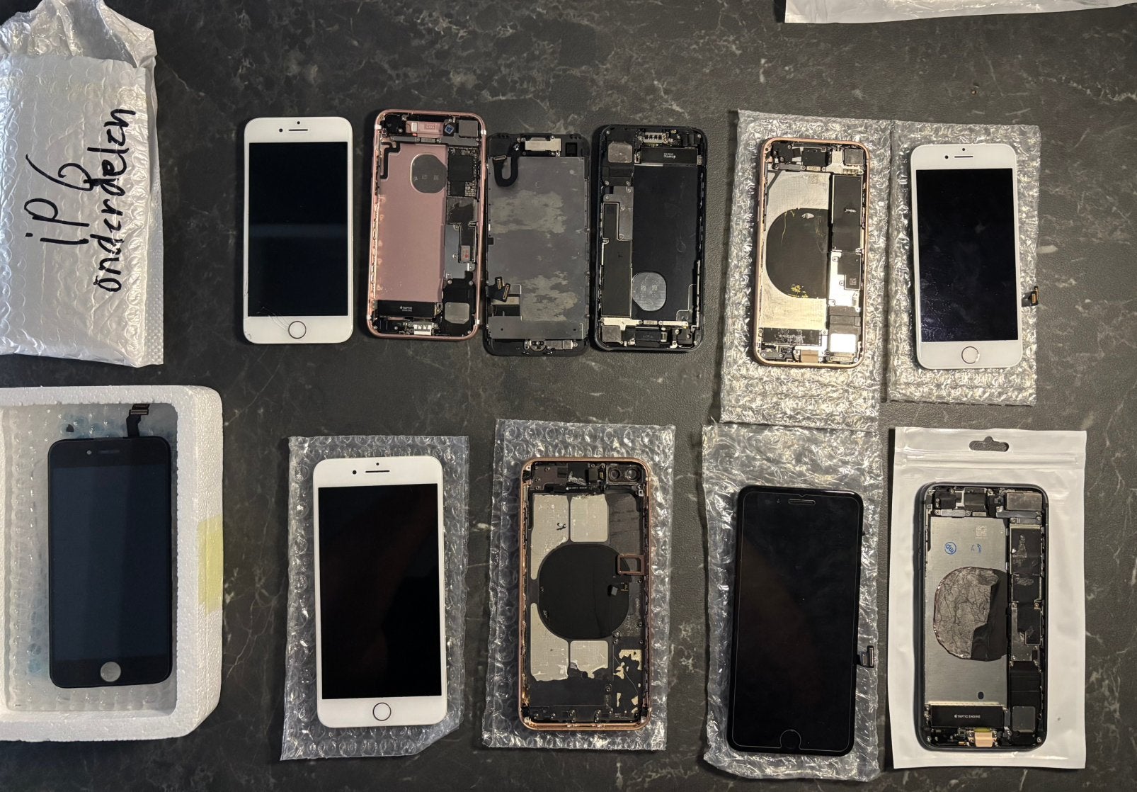 Iphone onderdelen scherm/batterij/behuizing, Telecommunicatie, Mobiele telefoons | Apple iPhone, Ophalen, Zo goed als nieuw, 64 GB
