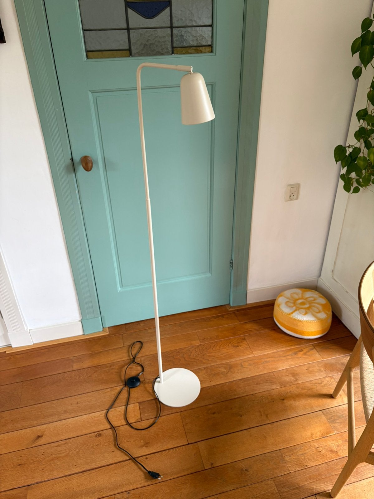 Vloerlamp 32,5x23x147 cm SALOMO zand, Ophalen, E27 (groot), Zo goed als nieuw, Metaal