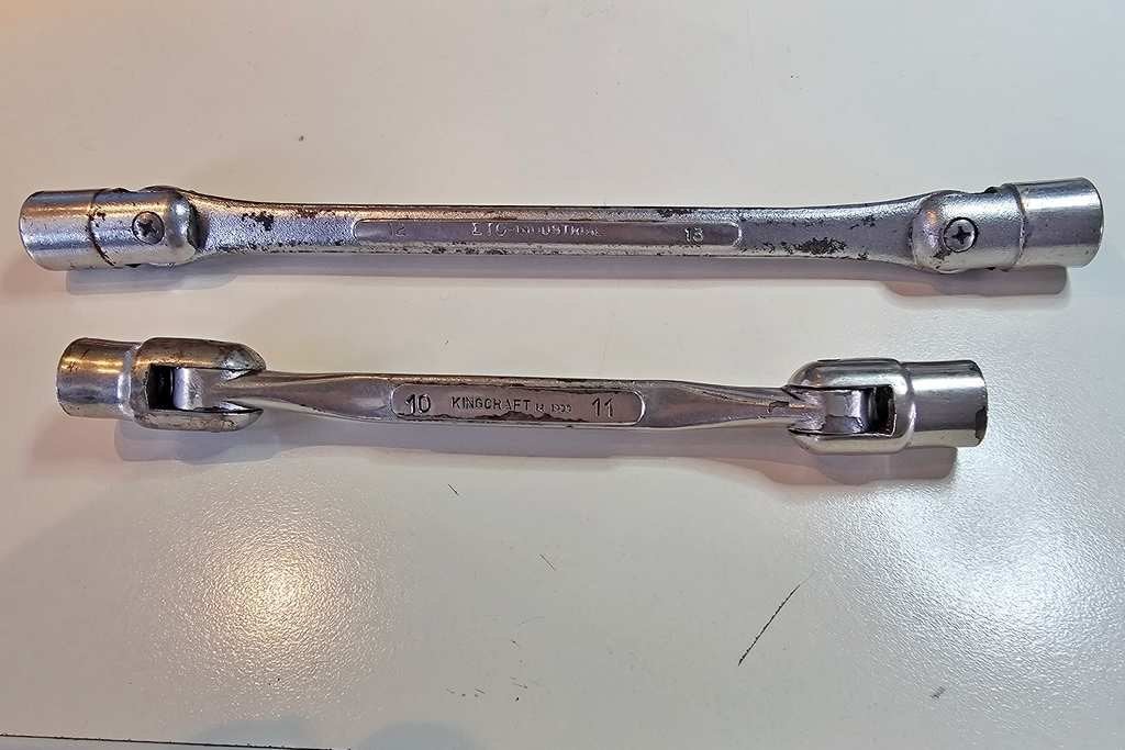 Kniesleutels maat 10 - 11 & 12 -13, Auto diversen, Autogereedschap, Ophalen of Verzenden, Gebruikt