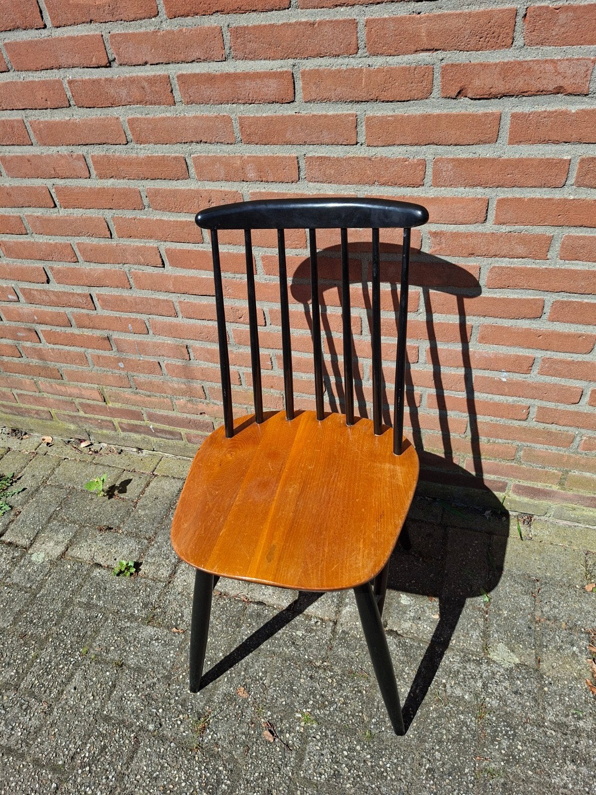 vintage Fanett spijlenstoel ontworpen door Ilmari Tapiovaara, Ophalen, By-henk.nl, Gerrit mouwweg 91 8075 AH Elspeet, Zo goed als nieuw