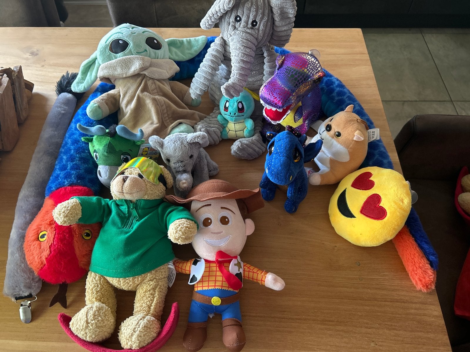 collectie knuffels: Disney, Star Wars, Pokémon en meer, Gebruikt, Disney, Blauw, Ophalen of Verzenden