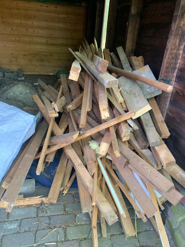 Sloophout, Ophalen, Minder dan 25 mm, Pallet, Minder dan 200 cm