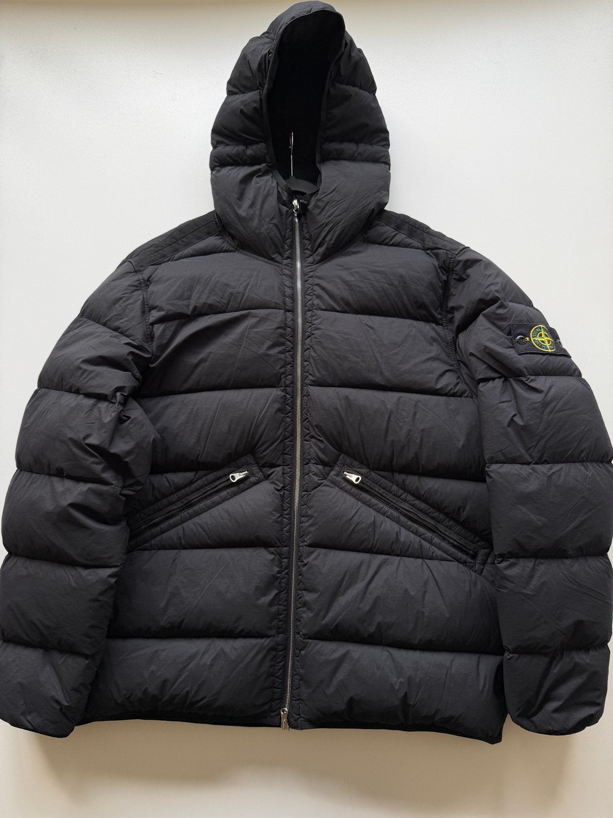 Stone Island Seamless Tunnel Down-TC Donsjack Zwart XXL, Ophalen of Verzenden, Zo goed als nieuw, Maat 56/58 (XL), Zwart
