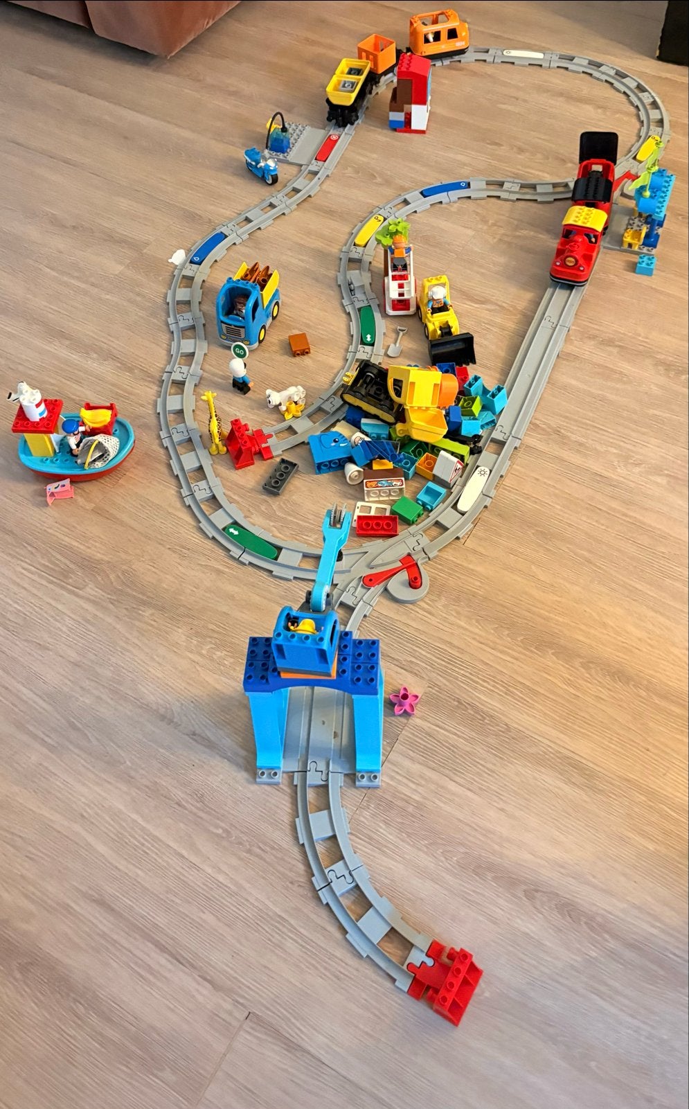 LEGO Duplo Trein Sets: Goederentrein & Stoomtrein, Gebruikt, Ophalen of Verzenden, Duplo, Meerdere sets
