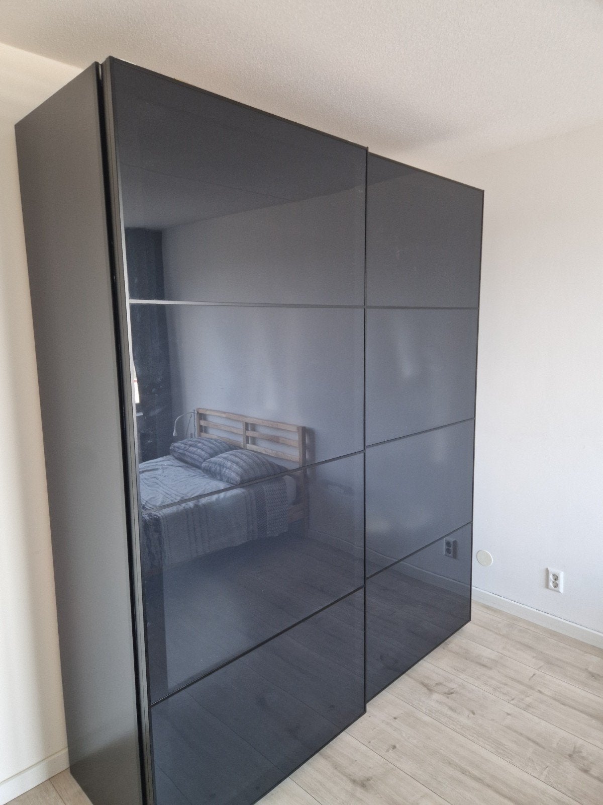 PAX 200x236 zwart met schuifdeuren – zwart glas – 2 eleme, Ophalen, 200 cm of meer, 200 cm of meer, 50 tot 75 cm