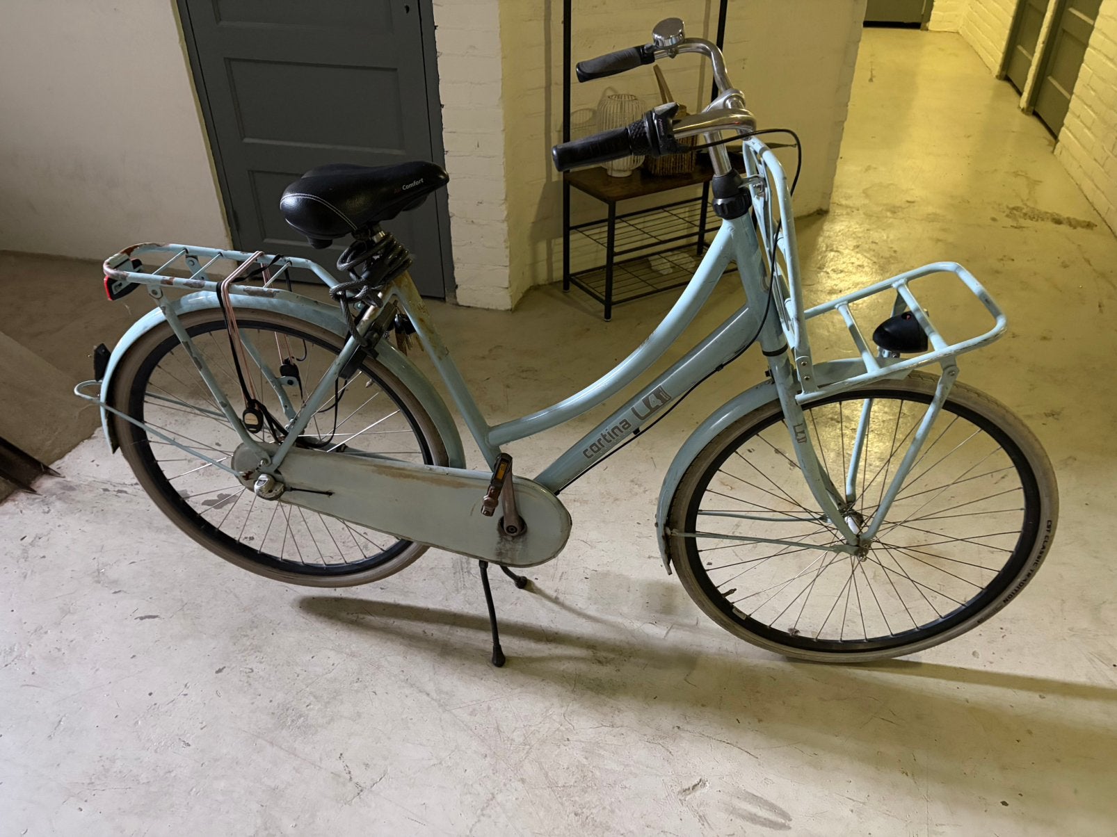 Blauwe Cortina fiets, Fietsen en Brommers, Fietsen | Dames | Damesfietsen, Terugtraprem, Gebruikt, Versnellingen, Ophalen