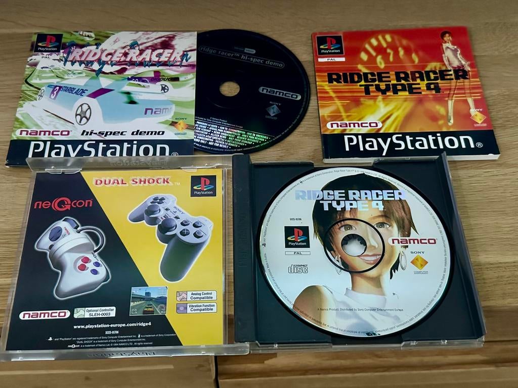 PS1 Ridge Racer Type 4 (NAMCO), Spelcomputers en Games, Games | Sony PlayStation 1, Gebruikt, 1 speler, Racen en Vliegen, Ophalen of Verzenden
