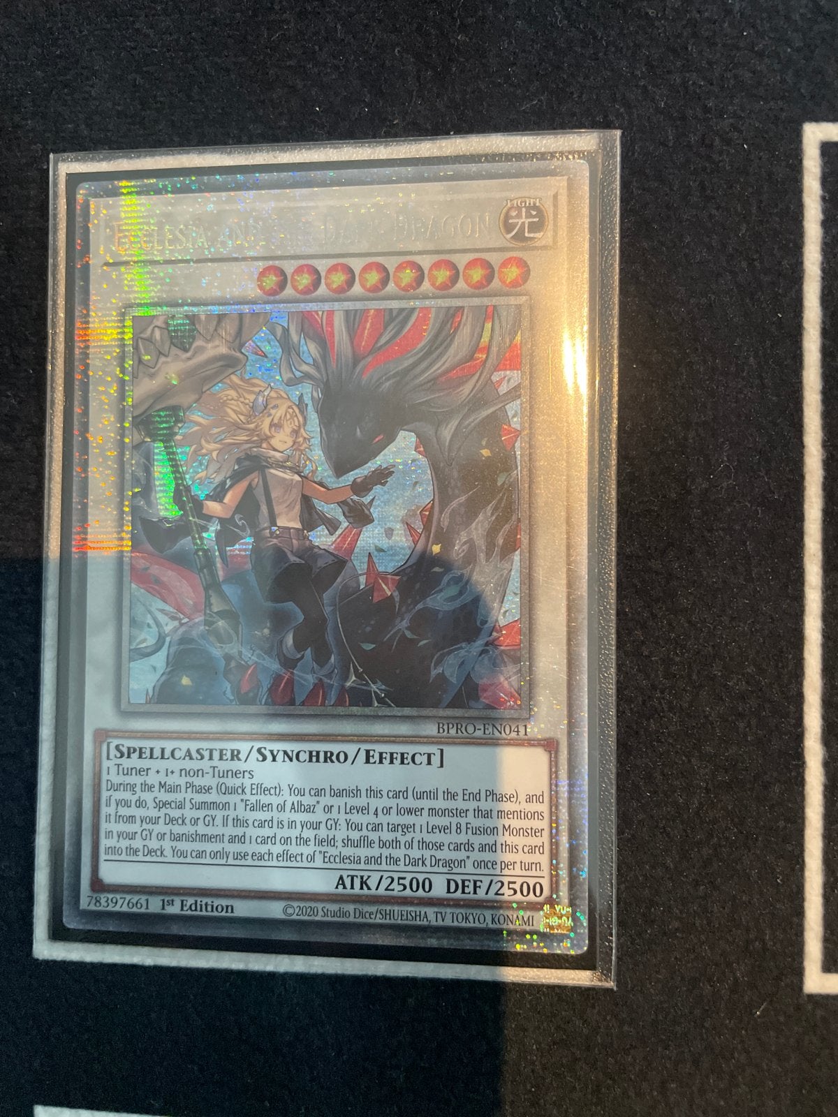 Ecclesia and the Dark Dragon Starlight Rare Yugioh Kaart, Ophalen of Verzenden, Zo goed als nieuw