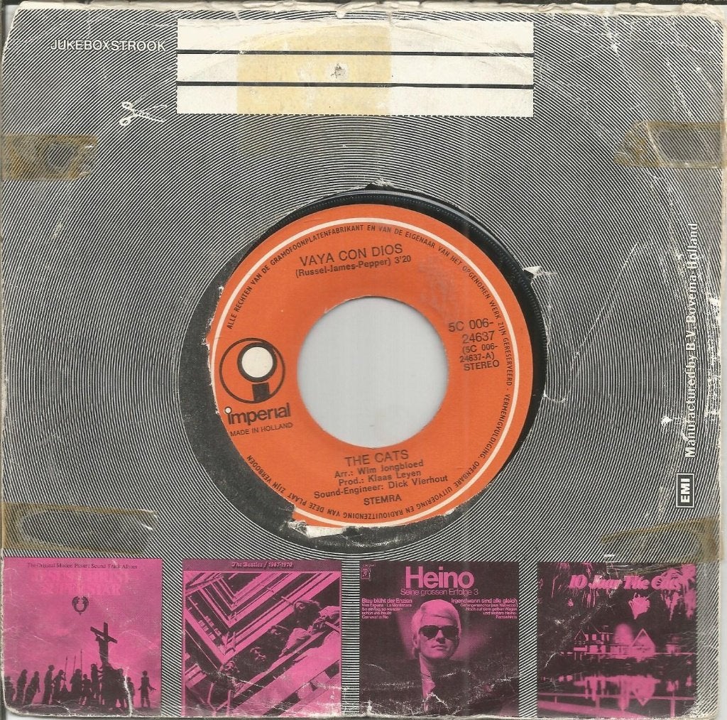 The Cats ‎– Vaya Con Dios (1972), Gebruikt, 7 inch, Single, Ophalen of Verzenden