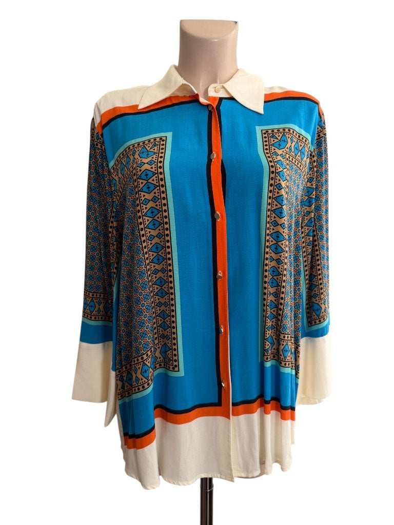 Nukus blouse NIEUW XL, Kleding | Dames, Blauw, Maat 46/48 (XL) of groter, Nieuw, Ophalen of Verzenden