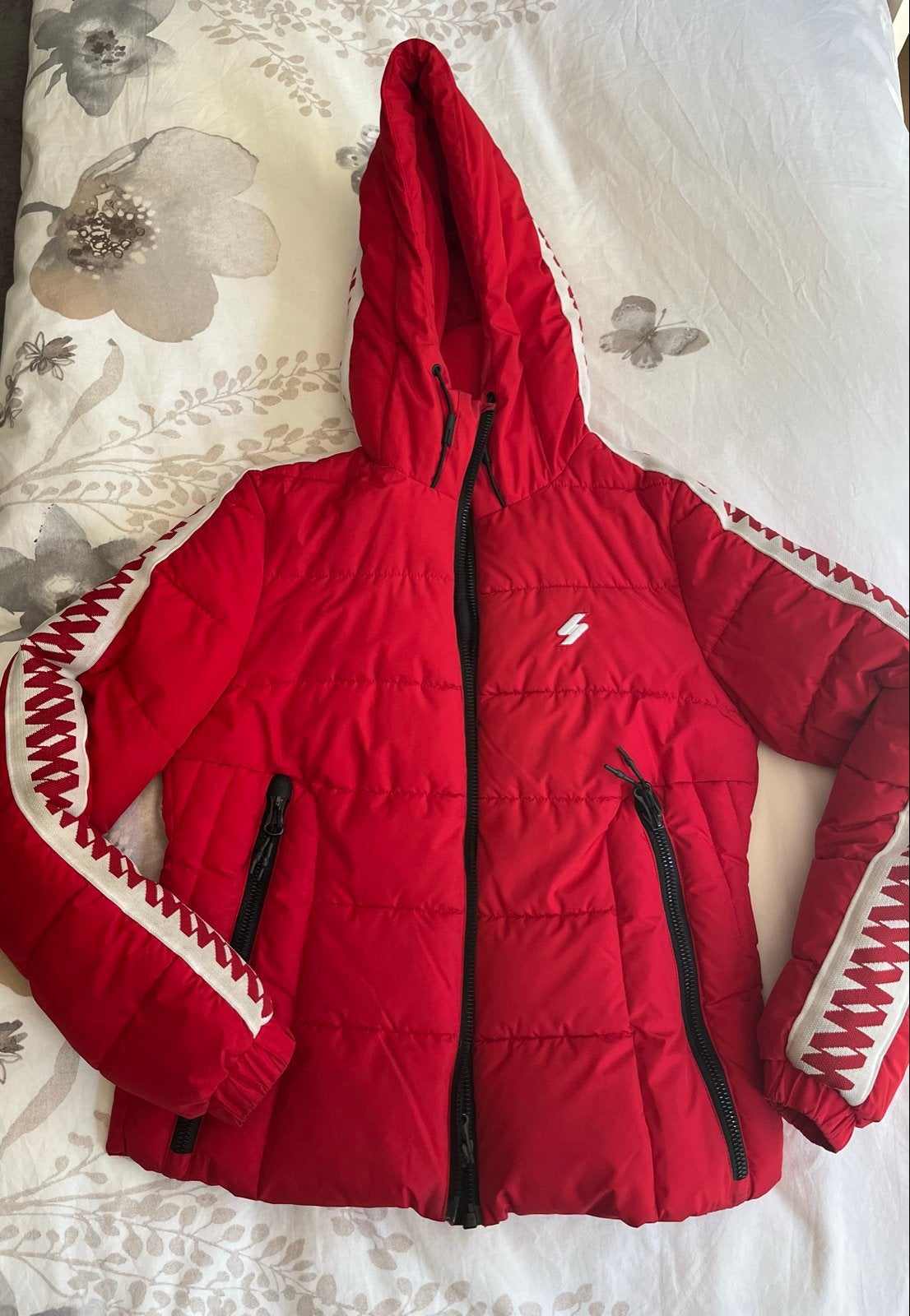 Superdry Dames Dons/Ski Jas Maat S Rood, Ophalen of Verzenden, Gedragen, Maat 36 (S), Rood