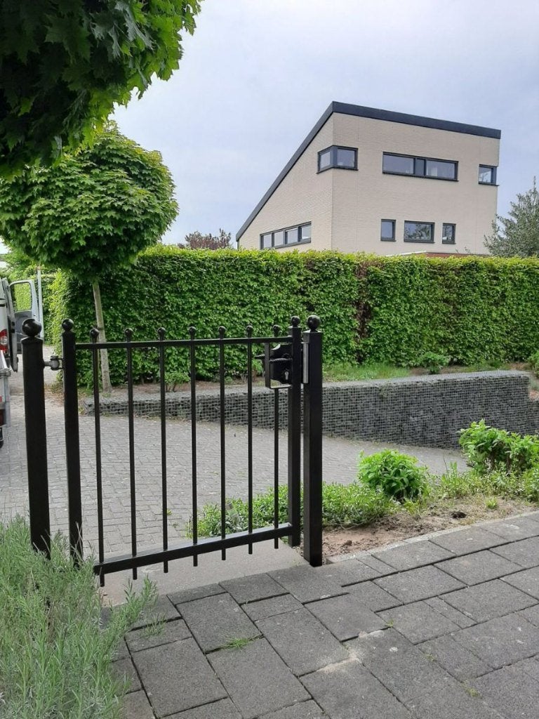 Gesloten looppoort model C - op maat, Tuin en Terras, Tuinpoorten, Ophalen, Staal, Minder dan 100 cm, Nieuw