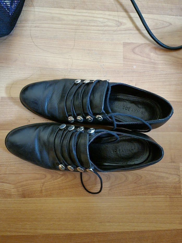 Nette schoenen 38 merk WF, Kleding | Dames, Schoenen, Zwart, Ophalen of Verzenden, Zo goed als nieuw, Espadrilles of Moccasins