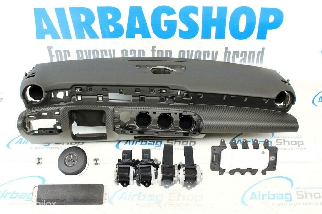 Airbag set Dashboard met carbon Mercedes A klasse W177, Gebruikt, Ophalen of Verzenden