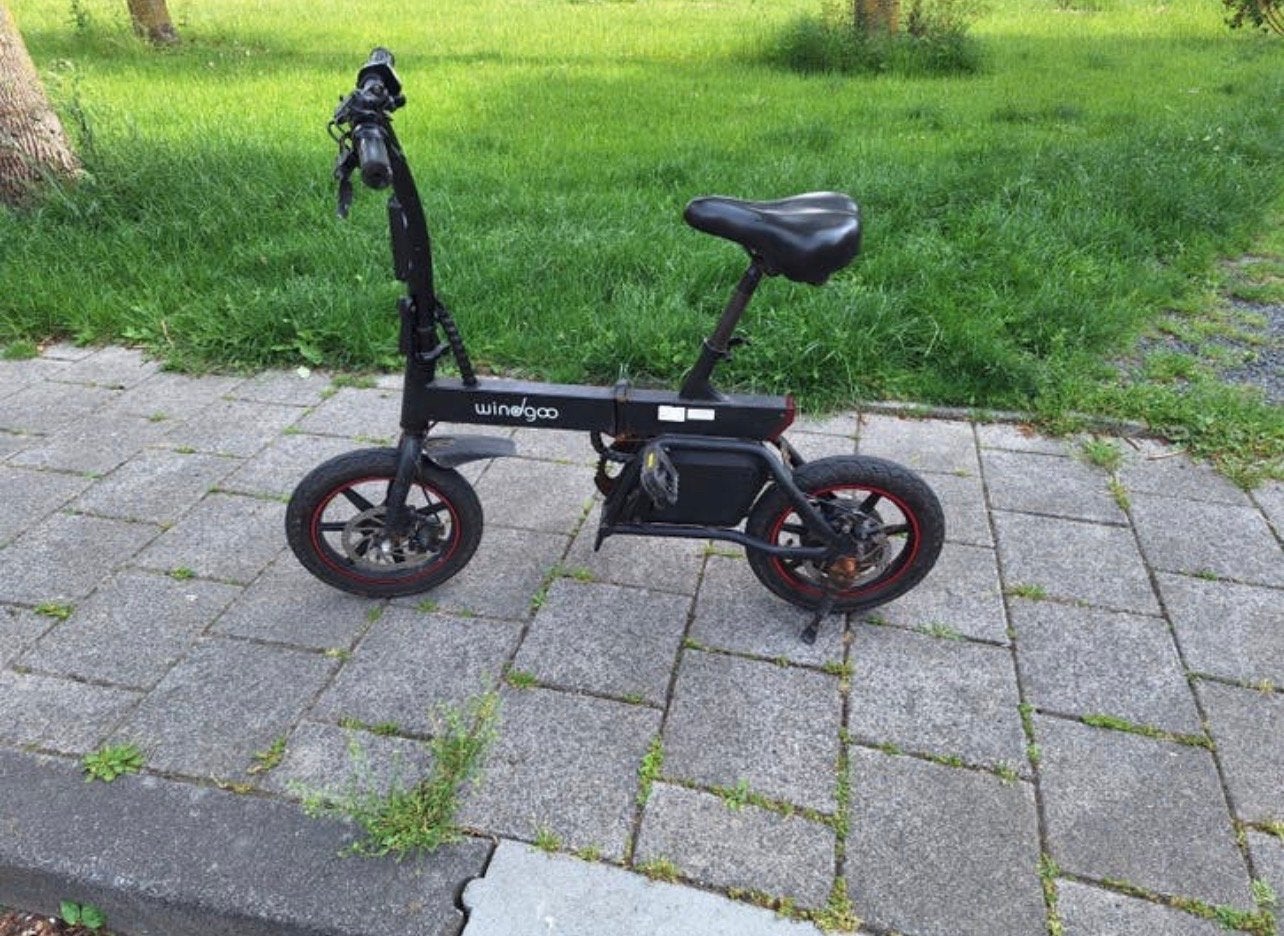 Elektrische vouwfiets e-bike zonder ketting met oplader, Fietsen en Brommers, Elektrische fietsen, Ophalen, Gebruikt, Overige merken