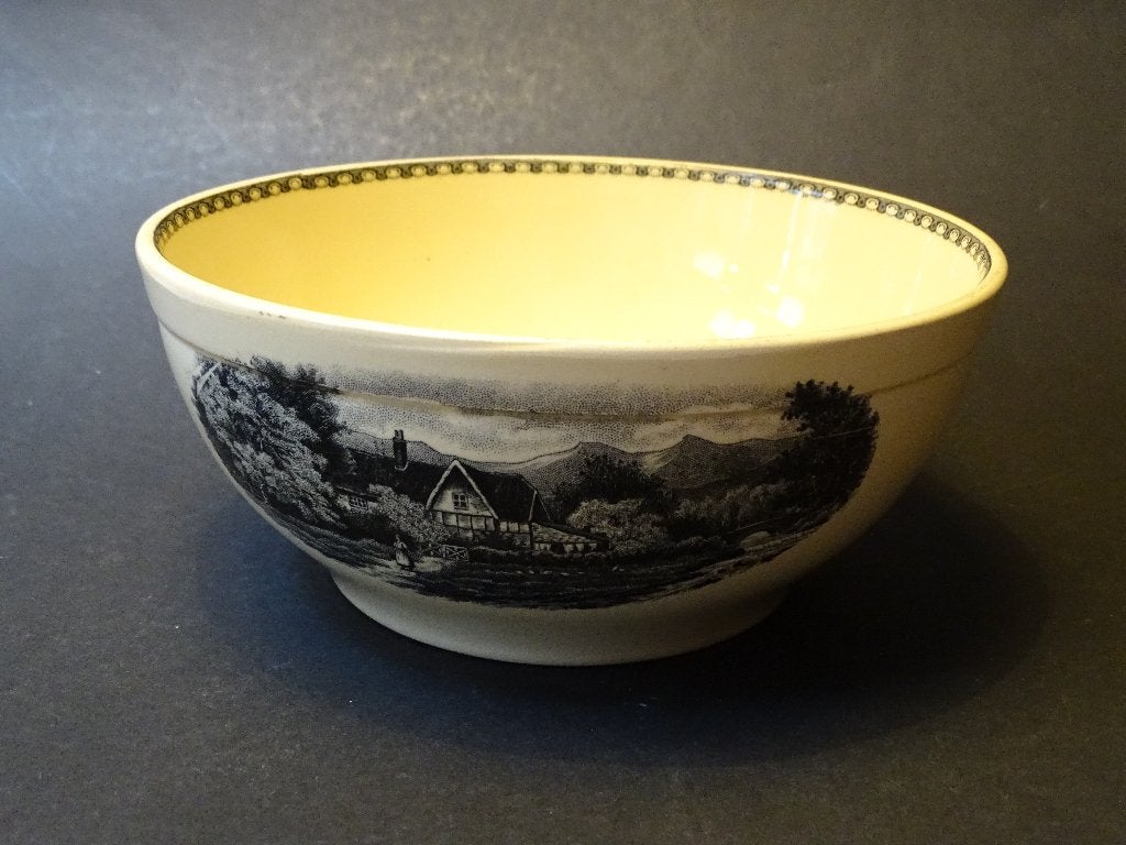 Soc.Ceramique diner servies LANDSCHAP rond model, Antiek en Kunst, Antiek | Servies los, Ophalen