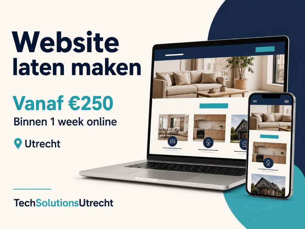 Website laten maken €250–€650 | Geen abonnement | Utrecht, Webdesign