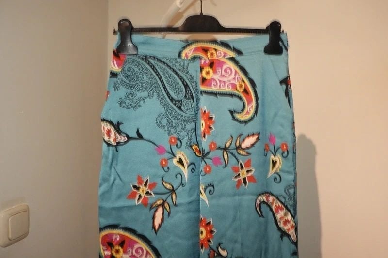 Etro Milano broek wijde pijpen paisley print kleurrijk it 40, Kleding | Dames, Etro Milano, Zo goed als nieuw, Maat 34 (XS) of kleiner