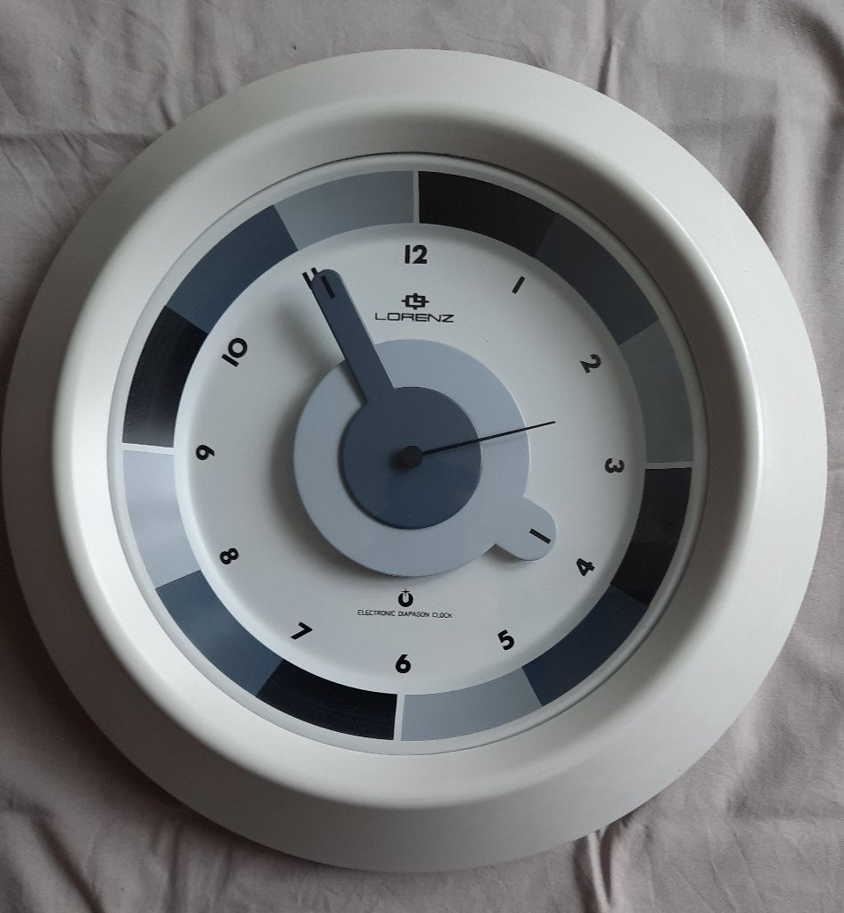 retro design  Albert Leclerc wandklok Arcobaleno, Vintage, Analoog, Werkt op batterijen, Ophalen of Verzenden