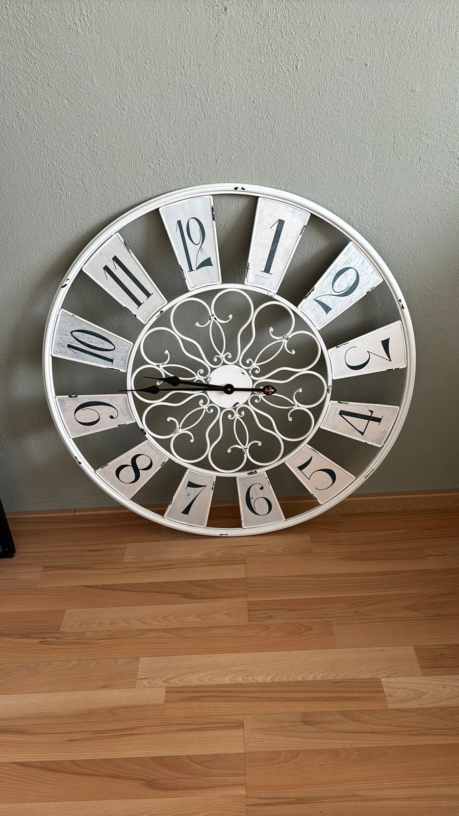 Mooie grote robuuste wandklok, Ophalen, Gebruikt, Wandklok