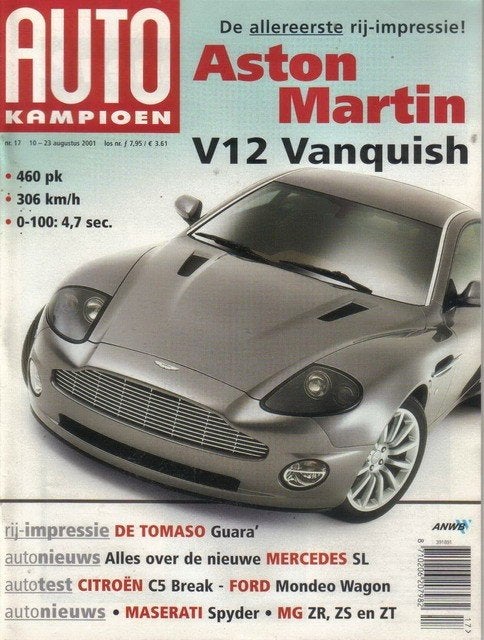 Autokampioen 17 2001 : Mercedes Benz SL - MG ZR / ZS / ZT, Ophalen of Verzenden, Gelezen, Algemeen
