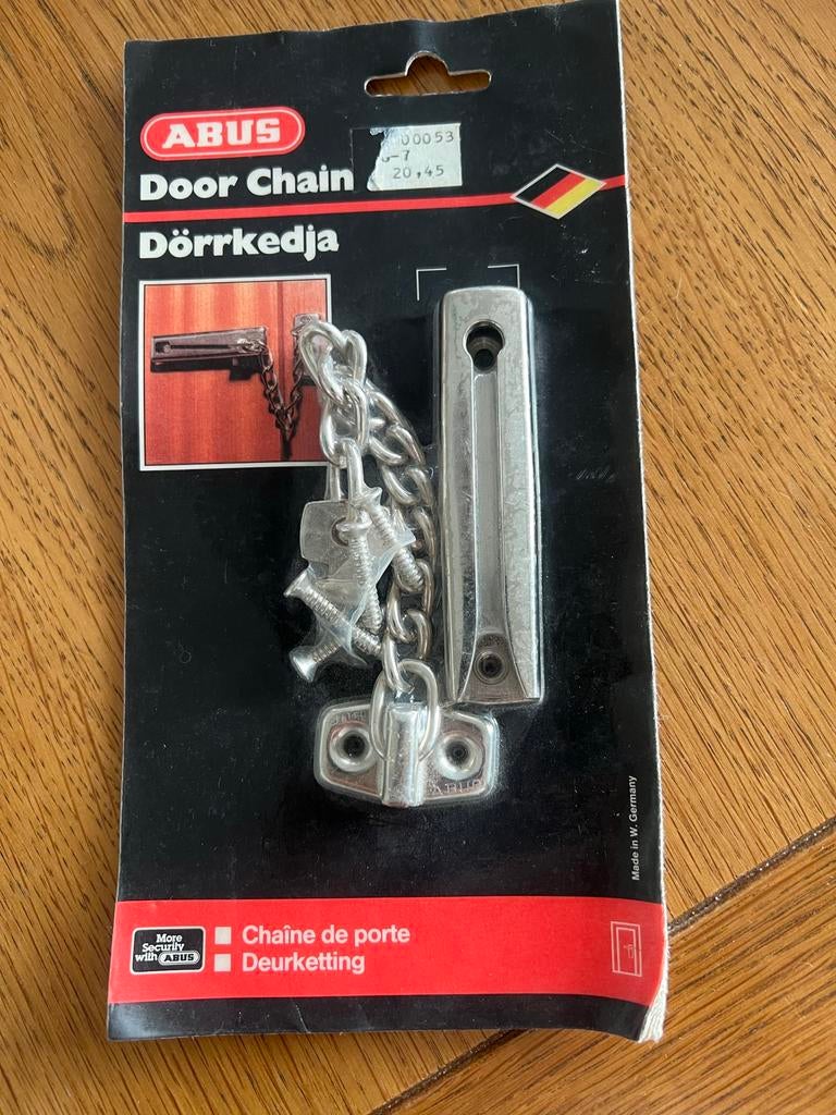 Veilige deurketting ABUS - Nieuw in verpakking, Doe-het-zelf en Verbouw, Hang- en Sluitwerk, Ophalen of Verzenden, Nieuw, IJzer