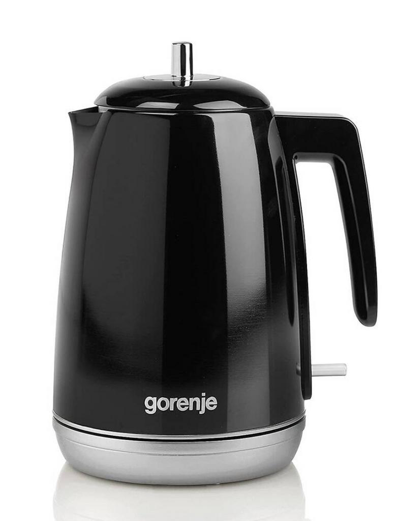Gorenje waterkoker nieuw zwart van kleur draadloos, Gorenje, Gorenje, 1 tot 2 liter, Gorenje