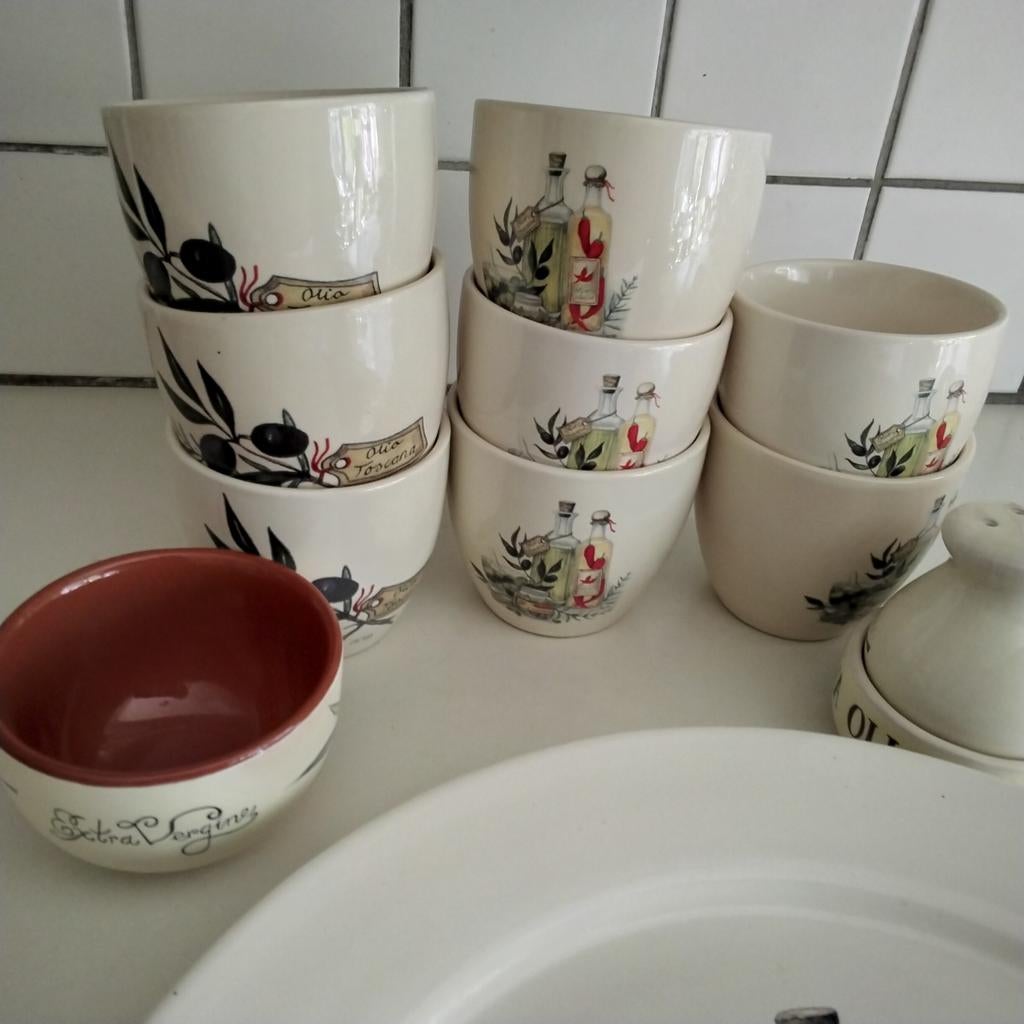 Jet olio en Olivia serviesdelen, Overige typen, Ophalen of Verzenden, Zo goed als nieuw, Overige stijlen