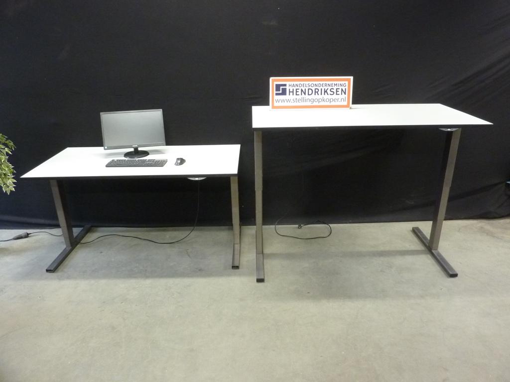 ZGAN sta bureau / professioneel stabureau 160x80cm sta-zit, Huis en Inrichting, Bureaus, Zo goed als nieuw, Elektrisch, In hoogte verstelbaar