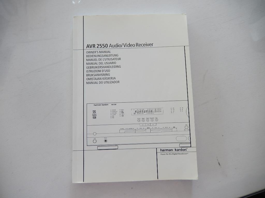 Gebruikershandleiding Harman/Kardon AVR 2550 Receiver, Verzenden, Zo goed als nieuw, 120 watt of meer, Overige merken