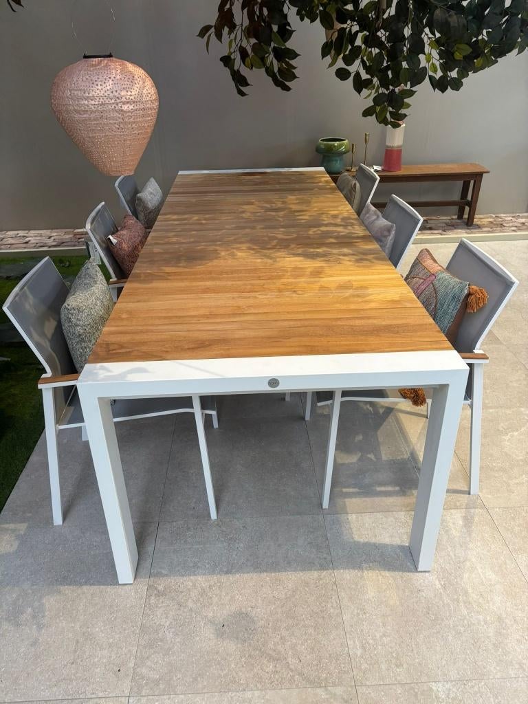 Tuinset Rialto-Tutti, Tuin en Terras, Tuinsets en Loungesets, Ophalen, Gebruikt, 6 zitplaatsen, Teakhout