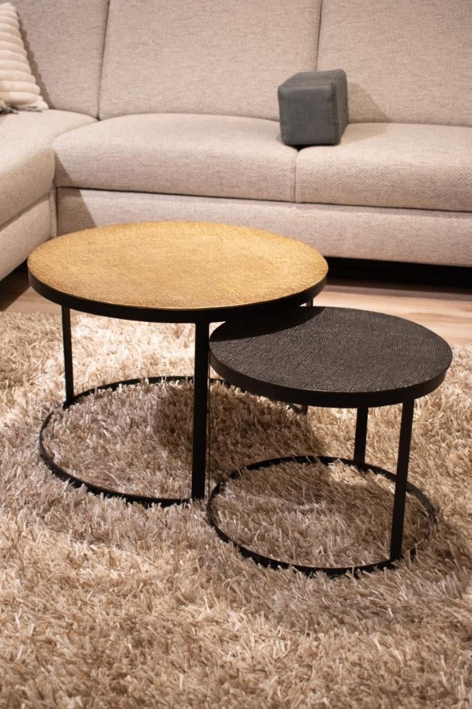 Bijzettafel Magali S2 | COCO maison, Minder dan 55 cm, Metaal of Aluminium, Rond, Nieuw