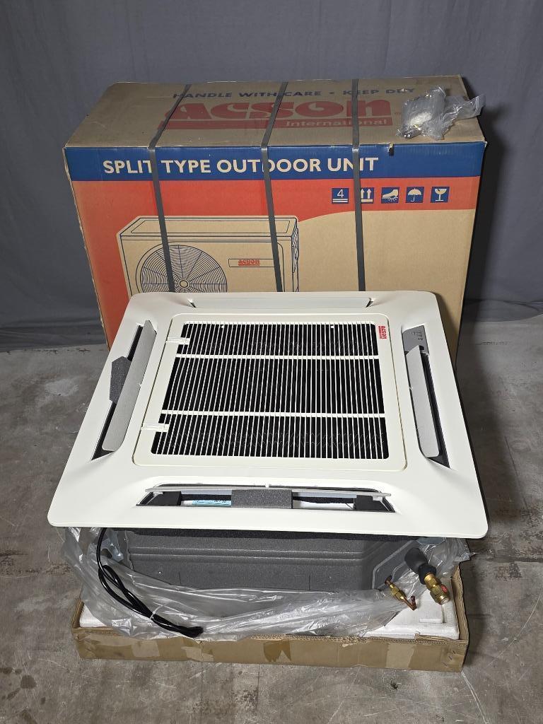 Cassette 60x60cm split airco 5,6 kW nieuw in doos, Witgoed en Apparatuur, Timer, 3 snelheden of meer, Ophalen of Verzenden, Koelen en Ontvochtigen
