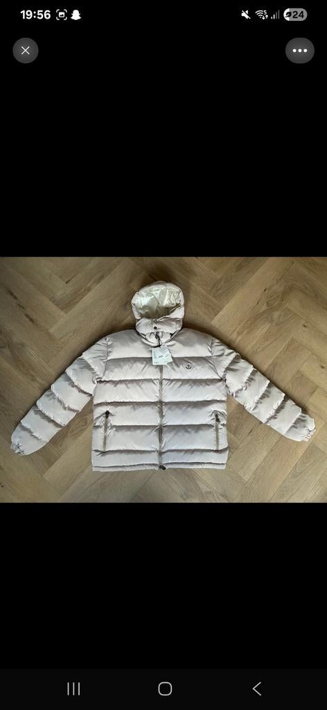 Mooie Moncler jas - Maat S/M/L/XL, Beige, Moncler, Ophalen of Verzenden, Zo goed als nieuw