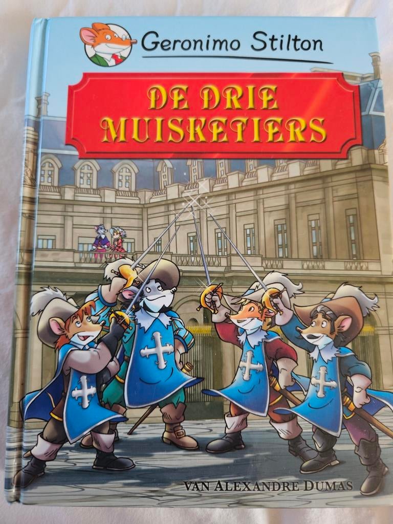 Geronimo Stilton - De drie muisketiers, Fictie algemeen, Geronimo Stilton, Ophalen of Verzenden, Zo goed als nieuw