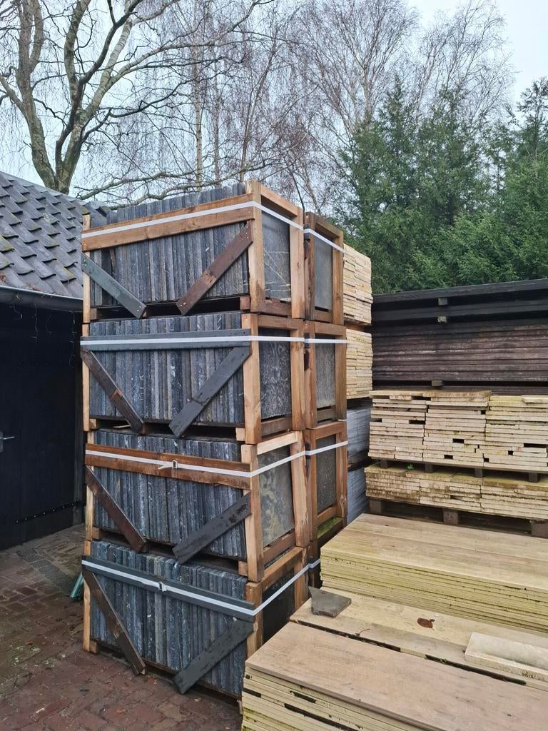 120m² 60x60x3 antique blue, gebruikt, Ophalen of Verzenden