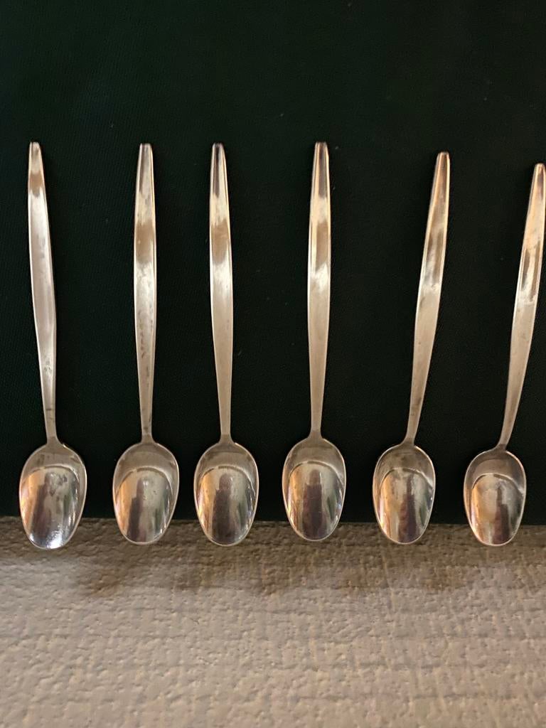 6Mokka lepeltjes Nieuwpoort, Antiek en Kunst, Ophalen of Verzenden