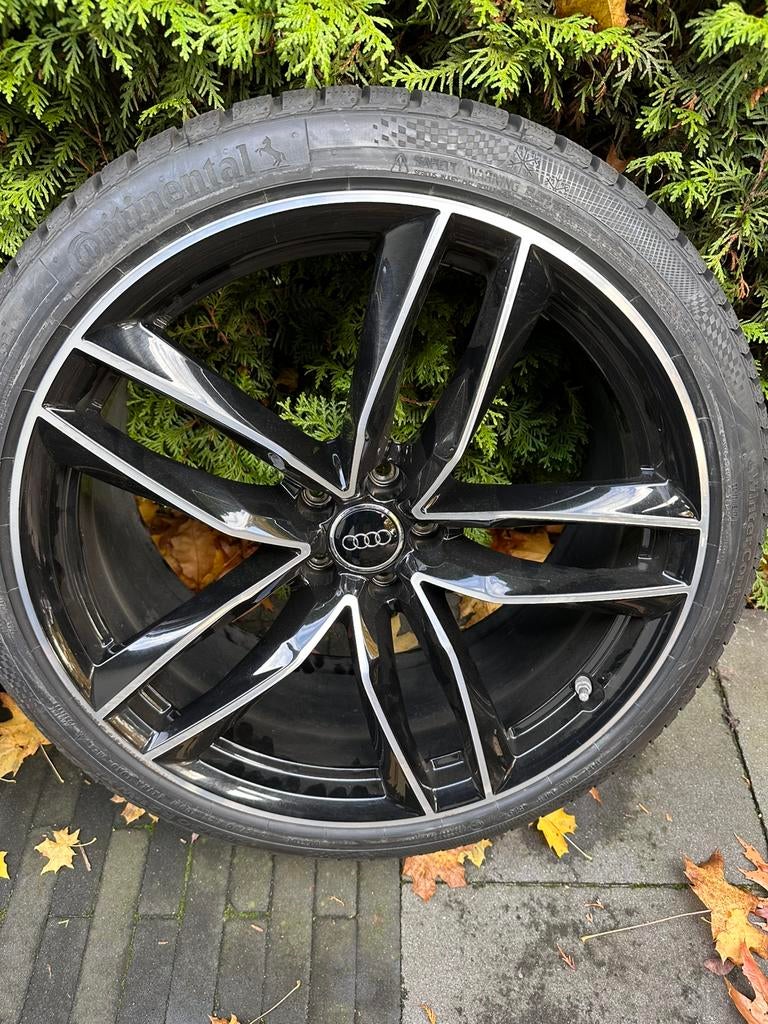 Audi RS6 velgen 21 inch  (C7) + NIEUWE winterbanden (Conti), Auto-onderdelen, Banden en Velgen, Banden en Velgen, Winterbanden