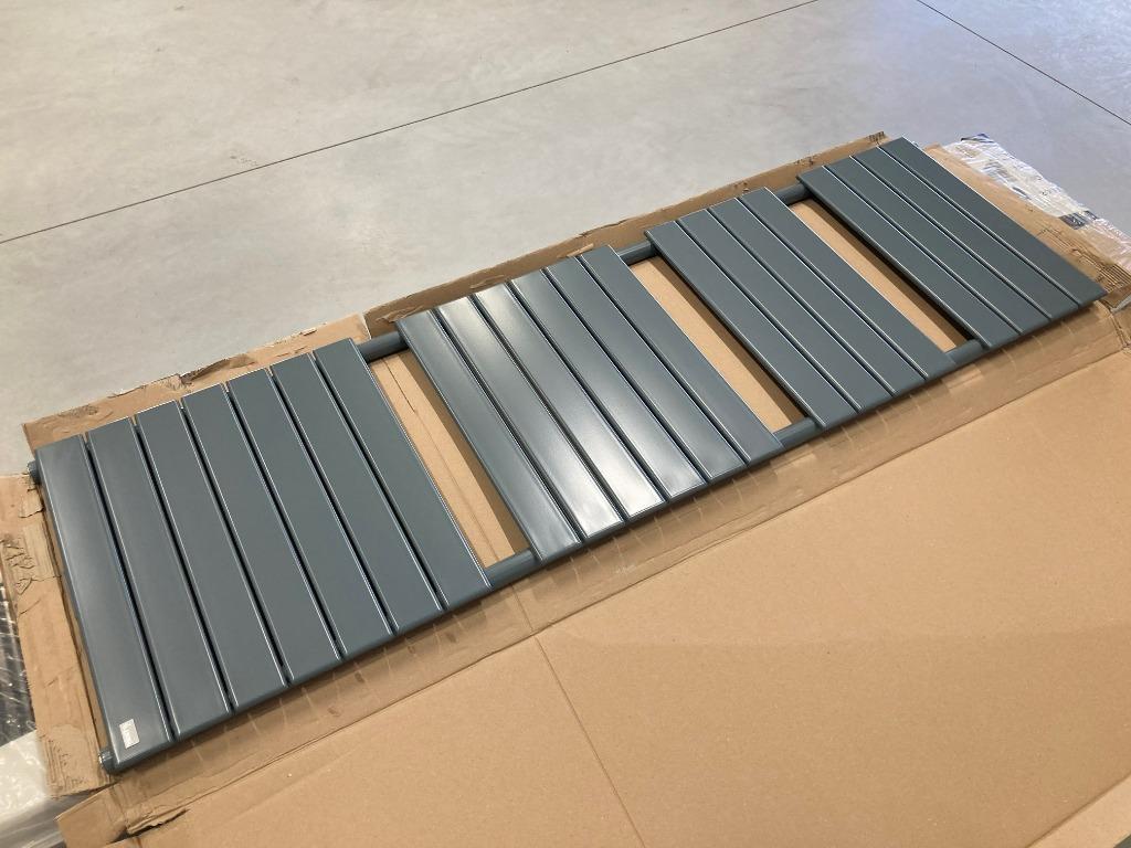 Mooie Vasco Aster HF-A designradiator 1471 x 450 RAL 7031, 500 tot 800 watt, Radiator, Nieuw, Minder dan 60 cm