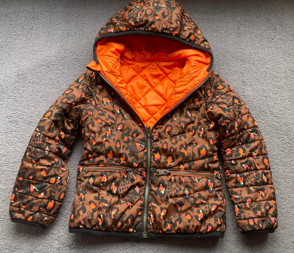 Vingino reversible tussen jas maat 6 116, Ophalen of Verzenden, Zo goed als nieuw, Meisje, Jas