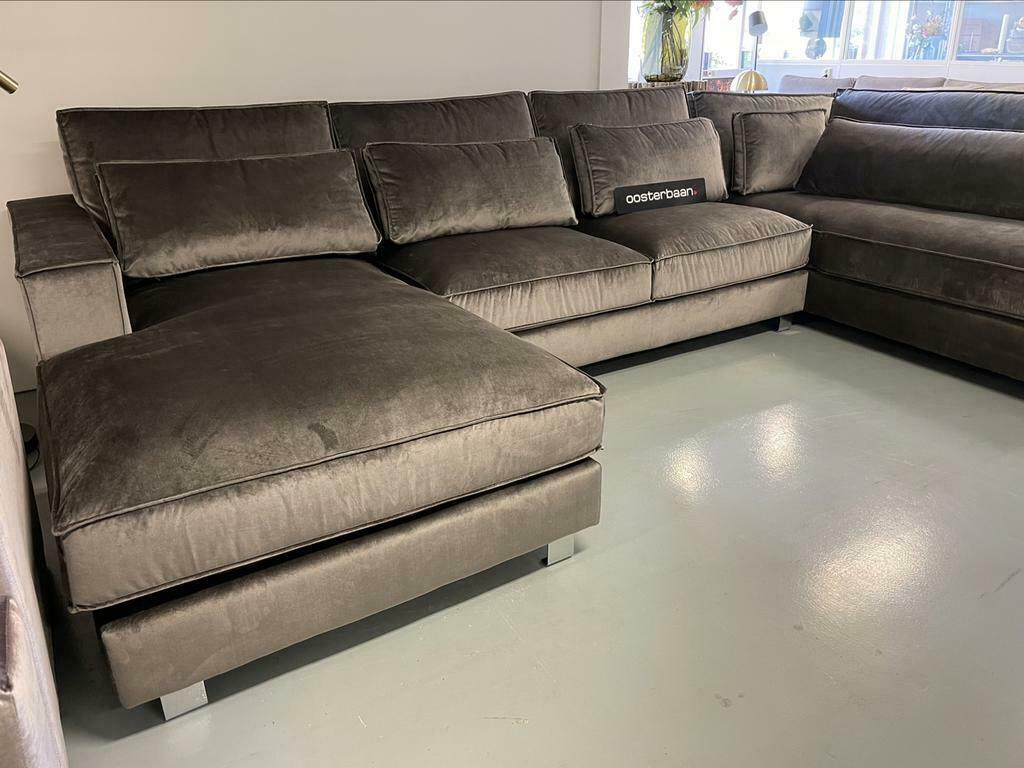 Luxe U-bank King Velvet Genova101 Stof - NIEUW - UNIEK, Info@oosterbaanwonen.nl, Hoekbank, Venus 31 8448 CE Heerenveen, Oosterbaan Wonen