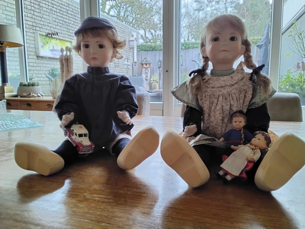 Twee poppen Ot en Sien, Verzamelen, Poppen, Ophalen of Verzenden, Zo goed als nieuw, Pop