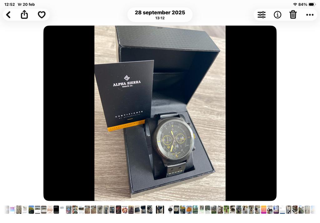Alpha Siërra Limited Editie Horloge - Nieuw!, Overige merken, Leer, Staal, Polshorloge